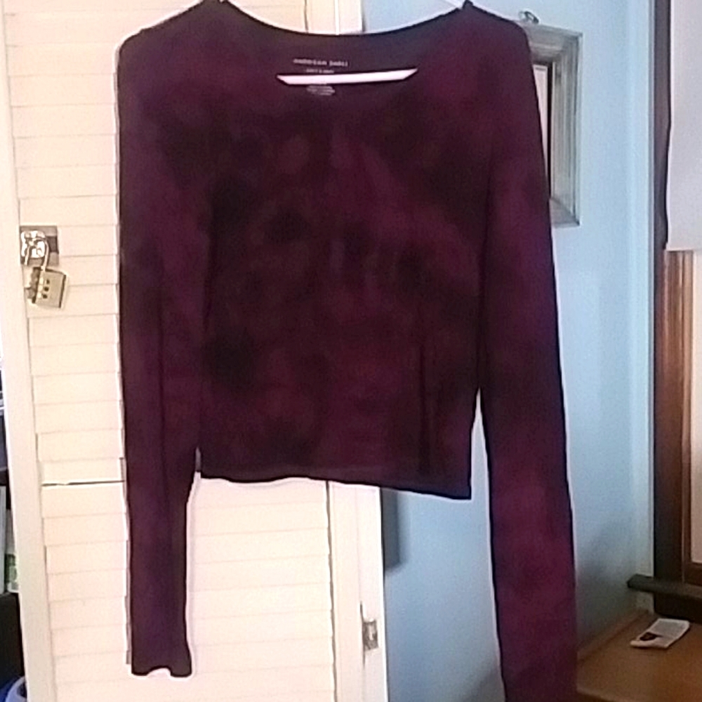 Maroon crop top